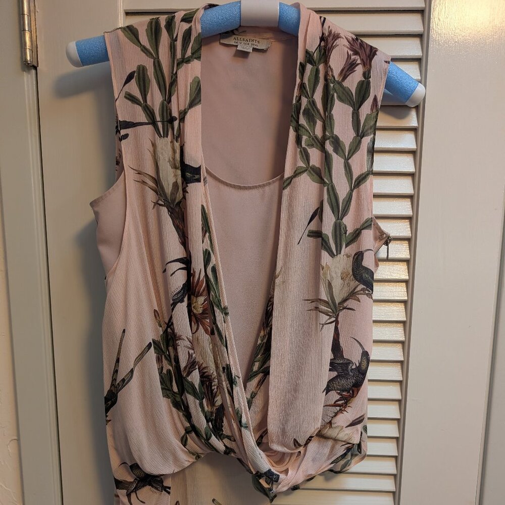 All Saints Women's sleeveless blouse Sz 8